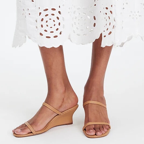 New MADEWELL The Kimmy Wedge Sandal in Amber Brown $128 NR004 - Picture 3 of 9